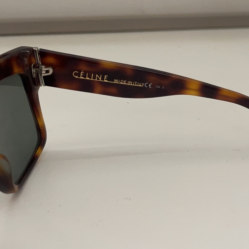 AUTHENTIC CELINE ZZ TOP SUNGLASSES IN TORTOISE SHELL - Picture 4 of 9